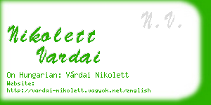 nikolett vardai business card